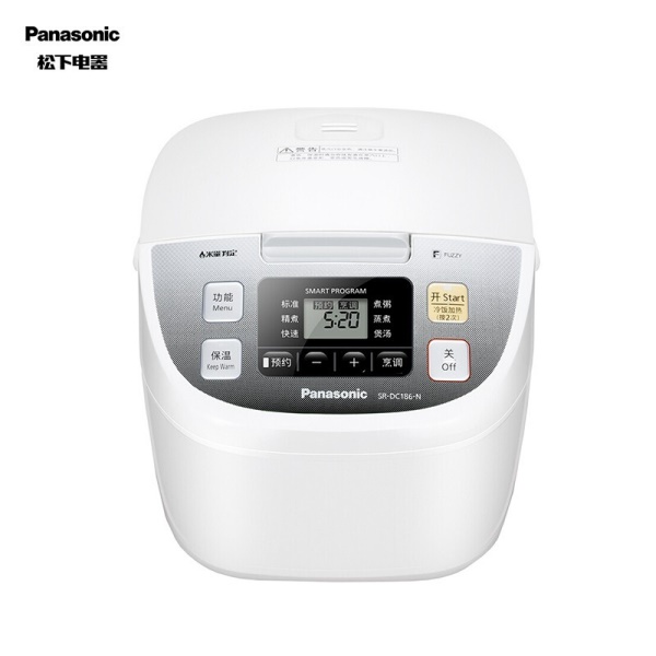 松下（Panasonic）4L电饭煲 家用大容量电饭锅  备长炭厚锅 智能米量判定 24H预约